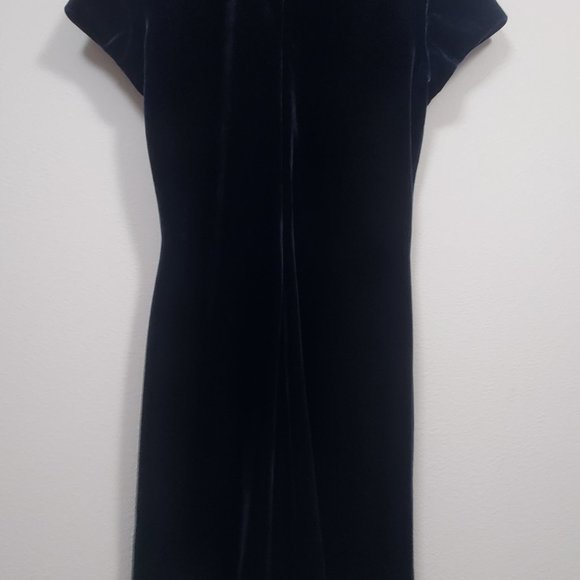 Velvet Mini Dress - Qipao Style - Picture 2 of 3